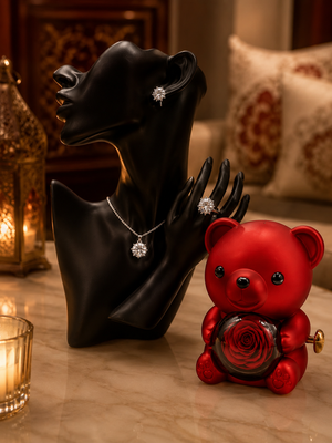 Bear Gift Box — Velvet-Lined Keepsake