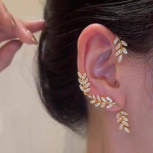 Bohemian Golden Leaf Ear Cuff