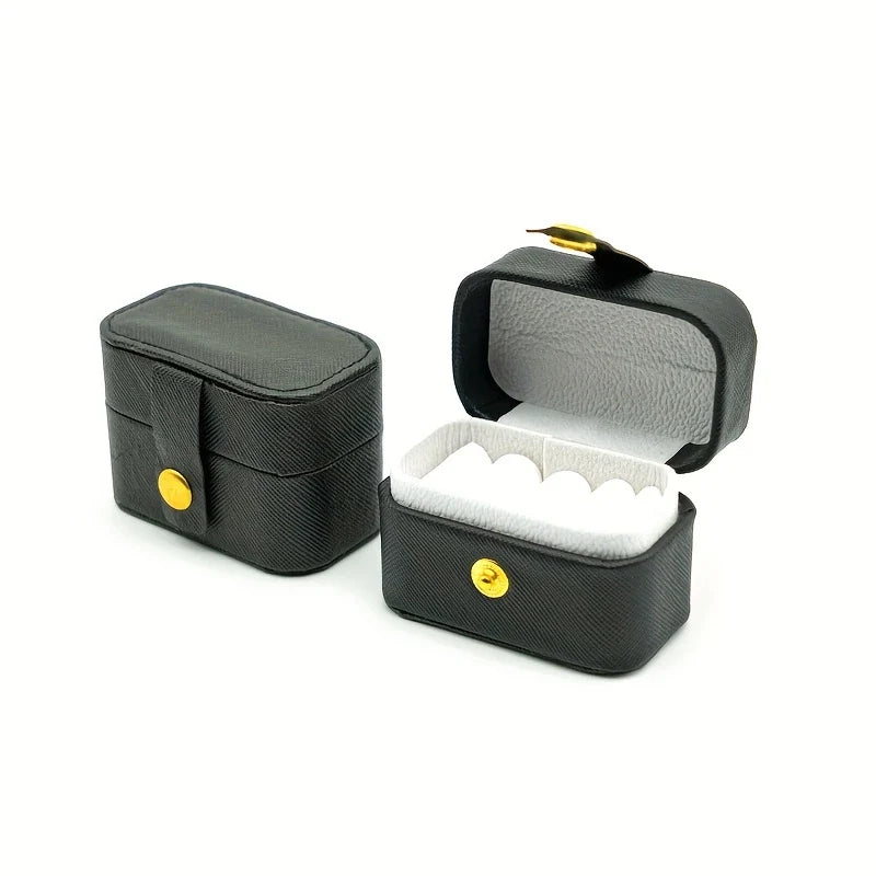 Simple mini ring box simple portable earrings jewelry box