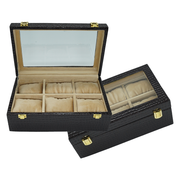 Premium Leathered Watch, tie, Belts and Cufflinks storage boxes