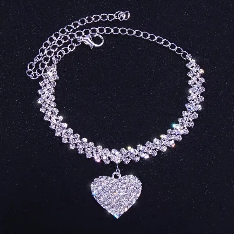 Rose Gold Heart Anklet