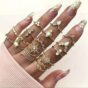 Stackable 7-PCS Ring Set