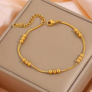 Stainless Steel Garden Beds Rhinestone Bracelet