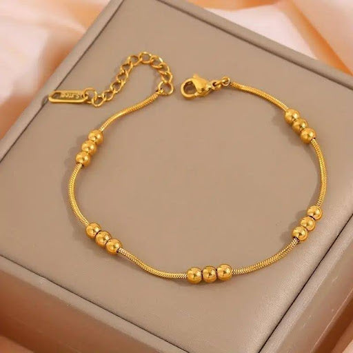 Stainless Steel Garden Beds Rhinestone Bracelet