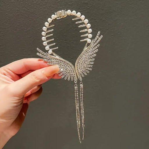 Elegant Rhinestone Flower Hair Claw