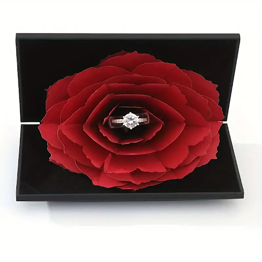 3D Pop-Up Ring Box – Elegant & Timeless