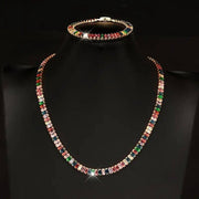 18K Golden Tennis Set