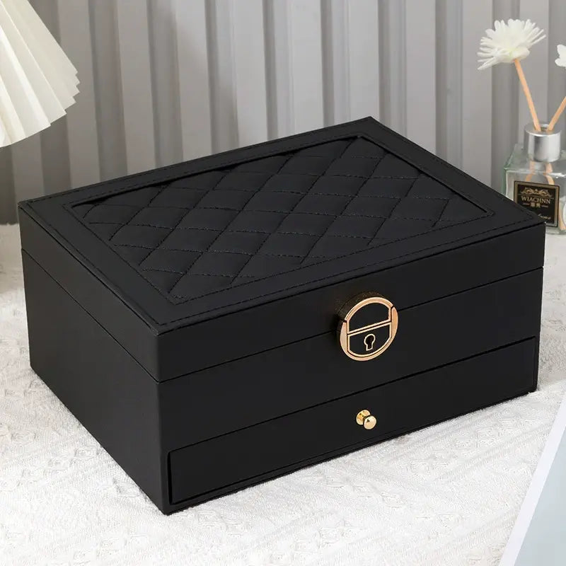 Imported high quality two layer Jewelry Box Ring Box