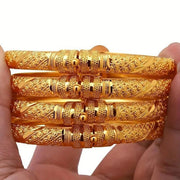 Vintage Arabian Golden Hinge Bangle