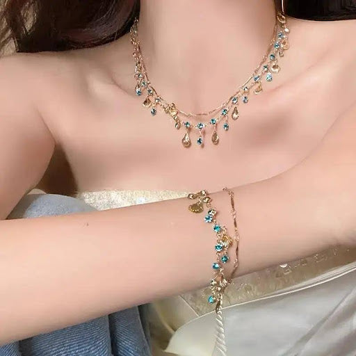 Blue Zirconia Shell Set