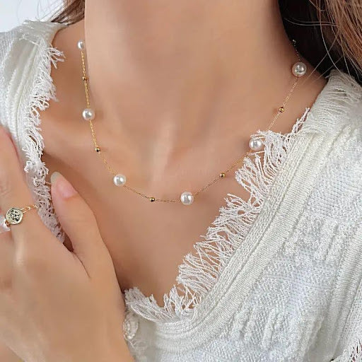 Vintage Faux Pearl Necklace