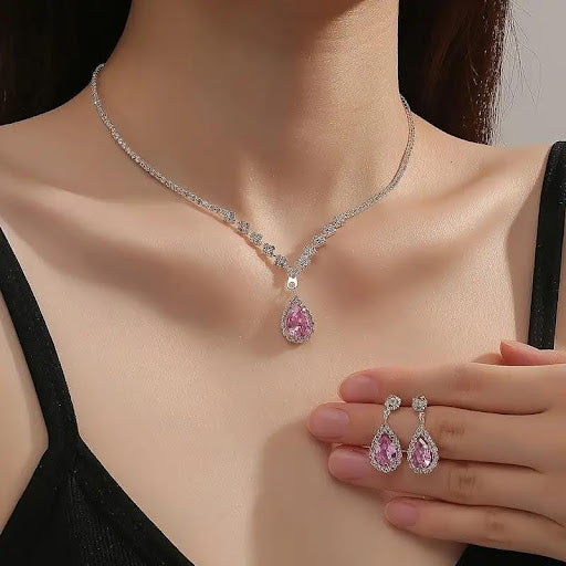 Silver Zirconia Jewelry Set