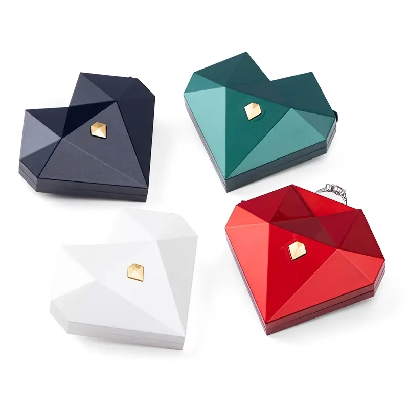 Heart Shaped Ring Box Pop-up Jewelry Box & Organizer