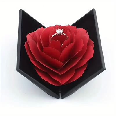 3D Pop-Up Ring Box – Elegant & Timeless