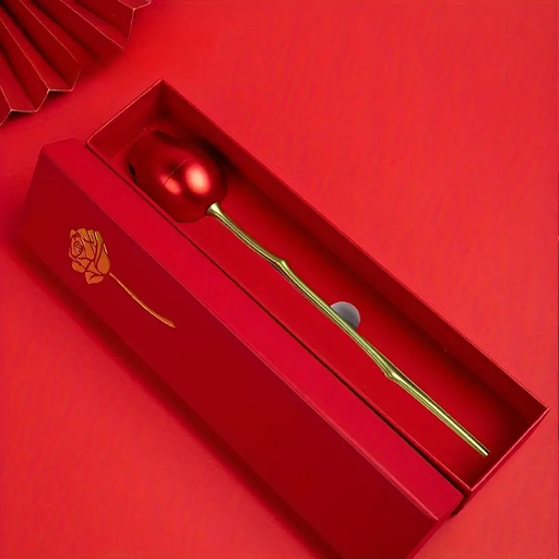 Metal Rose Jewelry Box – Valentine's Gift