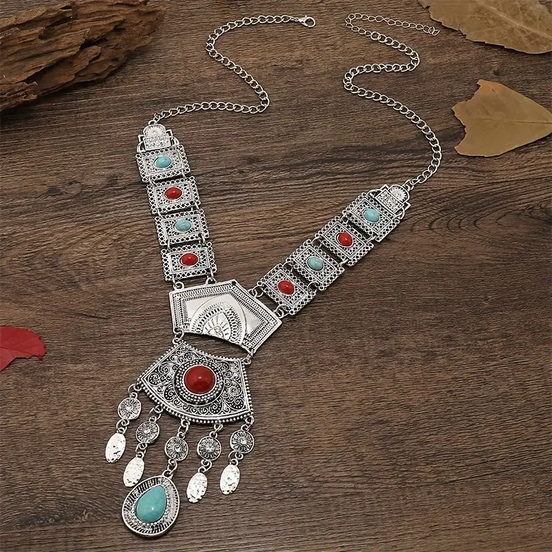 Vintage Tassel Teardrop Necklace