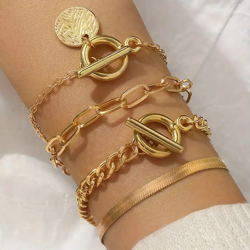 Elegant 4pcs Bracelet Set