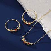18K Rhinestone Bead Set