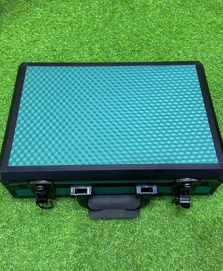 Green Carbon fiber Print Luxury Watch Organizer