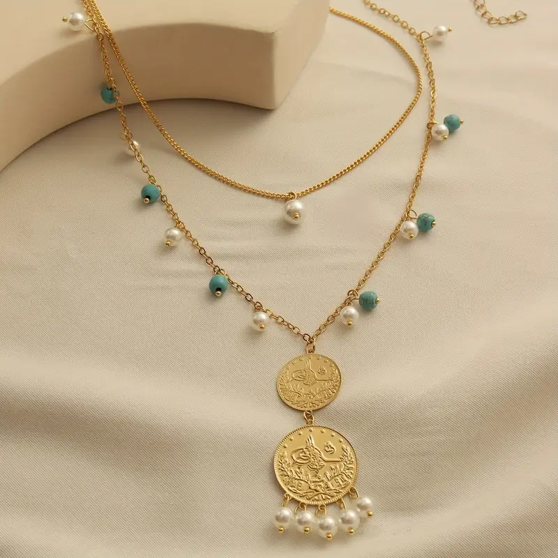 18K Coin Tassel Necklace