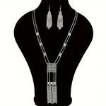 1 Pair of Earrings + 1 Necklace Vintage Jewelry Set