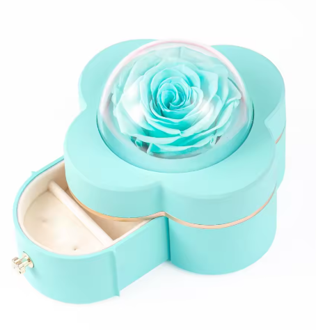 Rose-Shaped Jewelry Box
