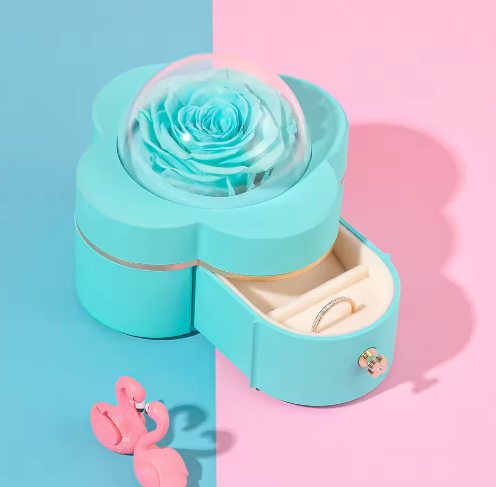 Rose-Shaped Jewelry Box