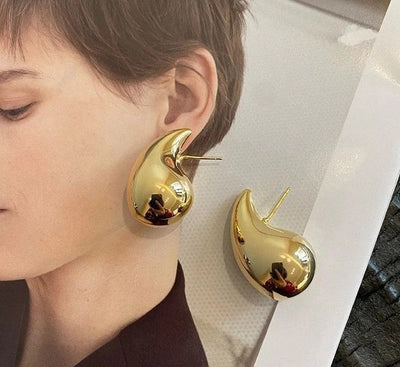 Drop Ear Hoops Pair