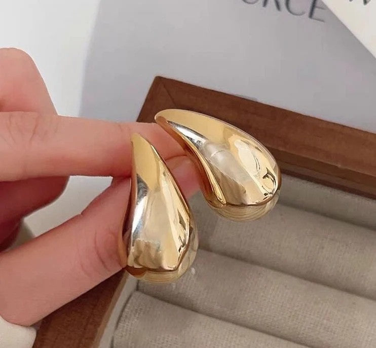 Drop Ear Hoops Pair