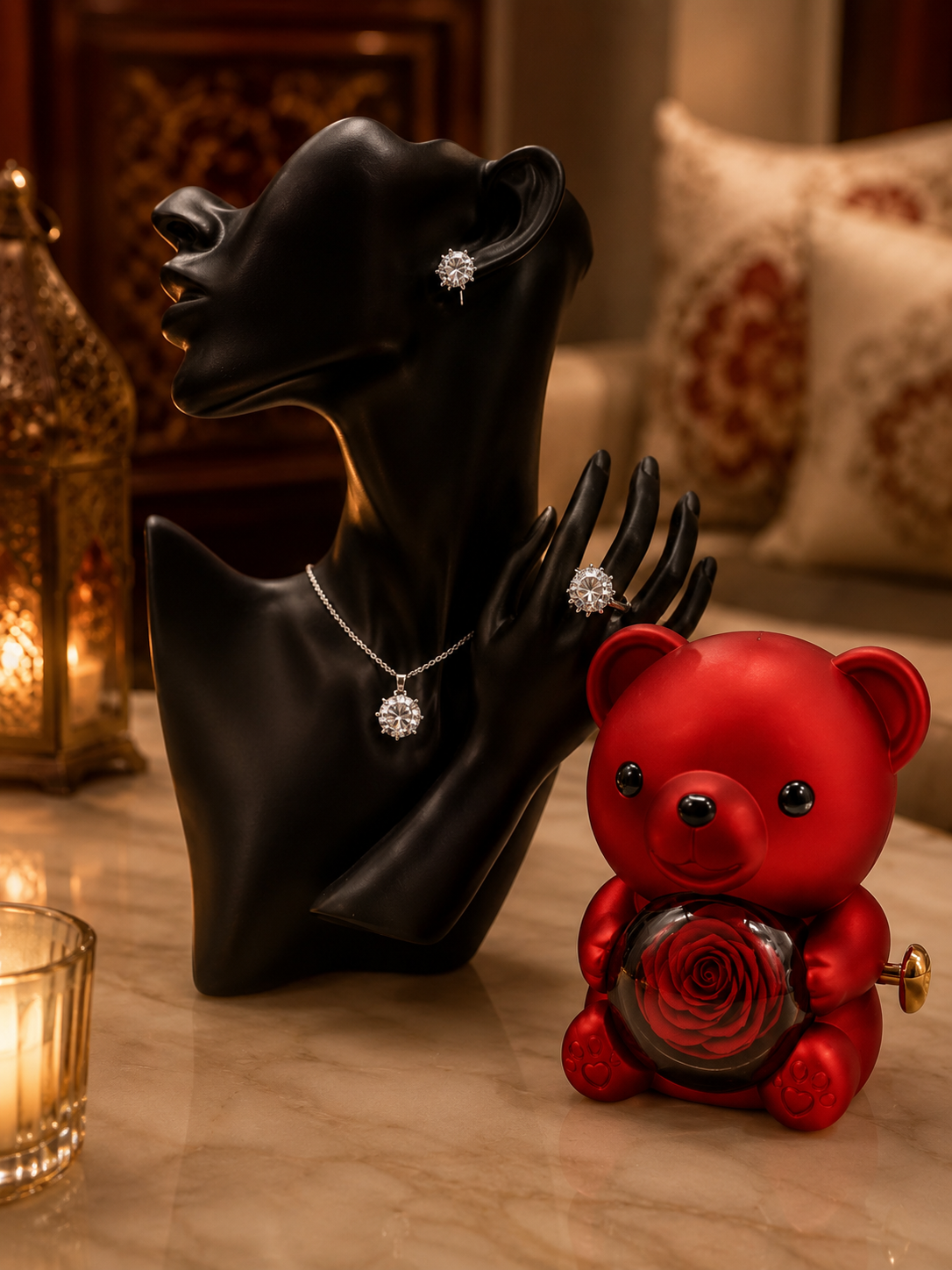 Bear Gift Box — Velvet-Lined Keepsake