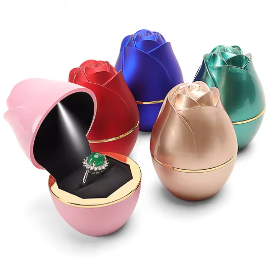 LED Rose Bud Jewelry Box