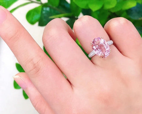 Pink Cocktail Adjustable Ring