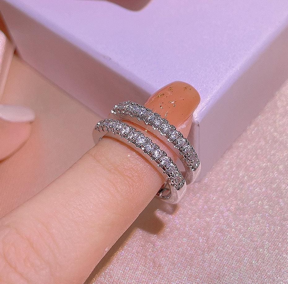 Imp Square Layered Ring