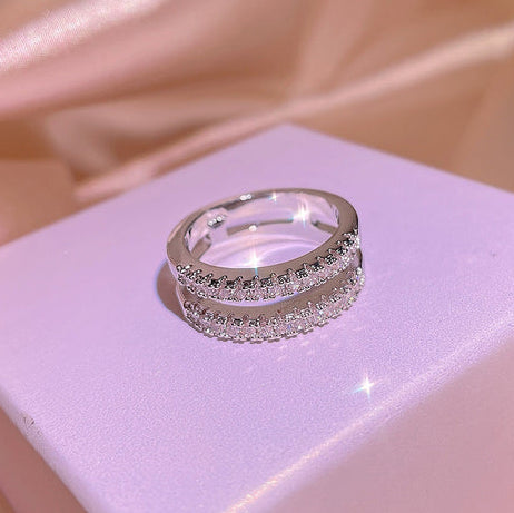 Imp Square Layered Ring