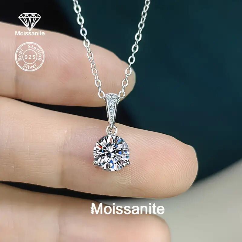 Moissanite Necklace & Earrings Set