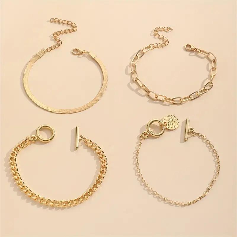 Elegant 4pcs Bracelet Set