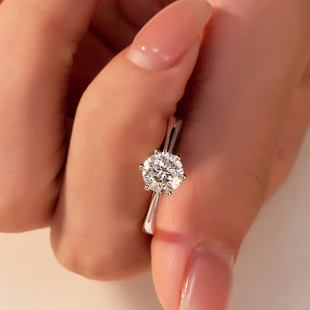 Moissanite 1 Carat 925 Sterling Silver Ring