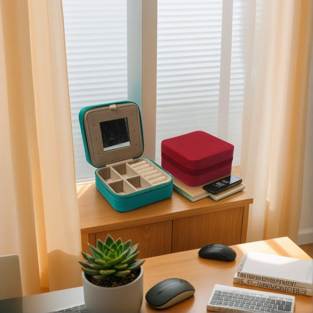 Mini Jewelry Organizer With Mirror