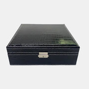 double-layer square  Leather Jewelry Box