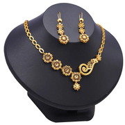 Elegant 24K Gold-Plated Copper Jewelry Set