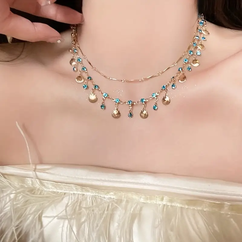 Blue Zirconia Shell Set
