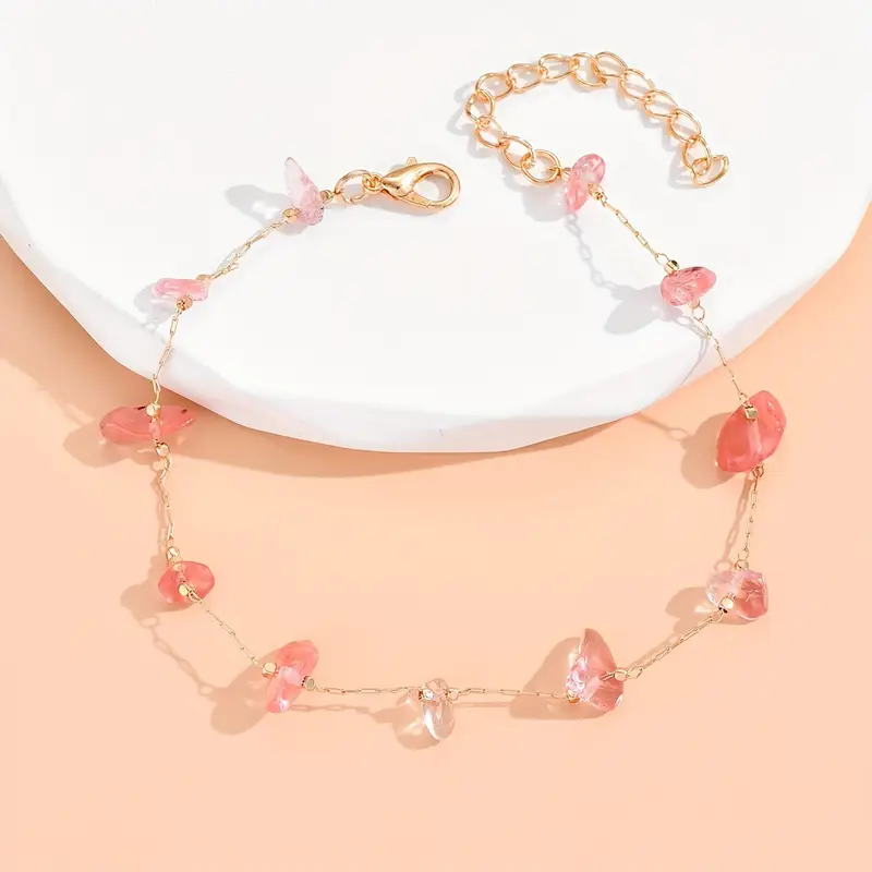 Y2K Gemstone Anklet