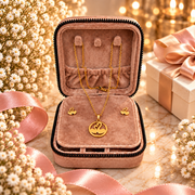 Lattice Velvet Jewelry Box