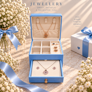 Square Travel Trinket Jewelry Ring Boxes Jewelry Case