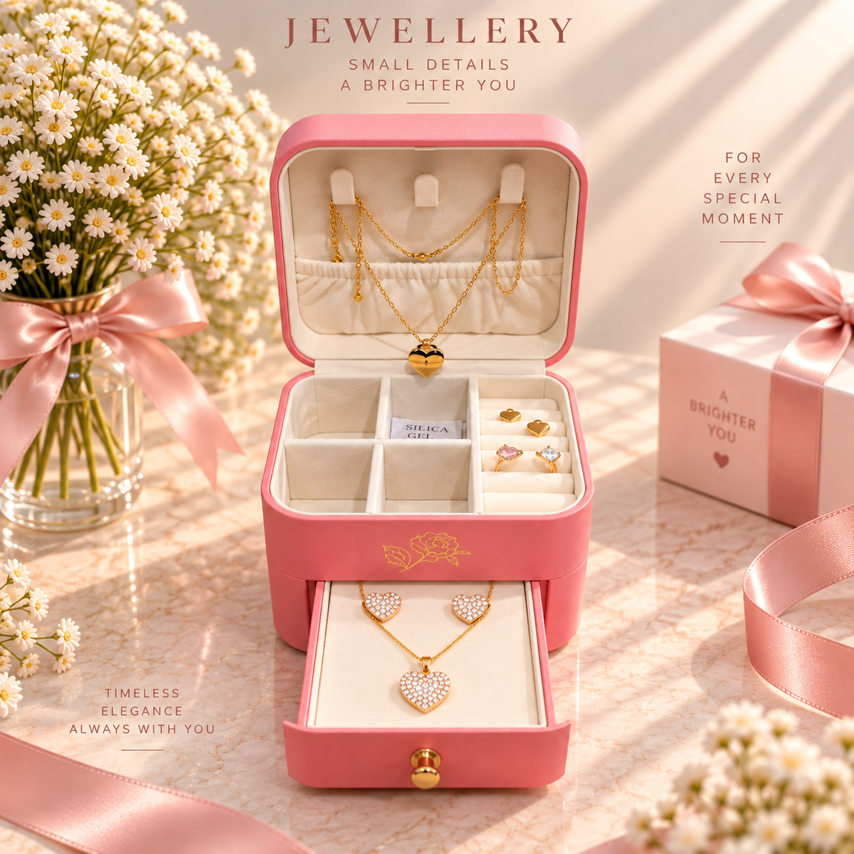 Travel Trinket Jewelry Ring Boxes Jewelry Case